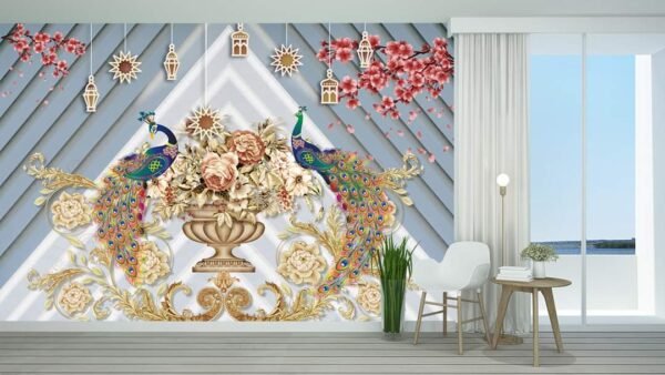 3D peacock wallpapers