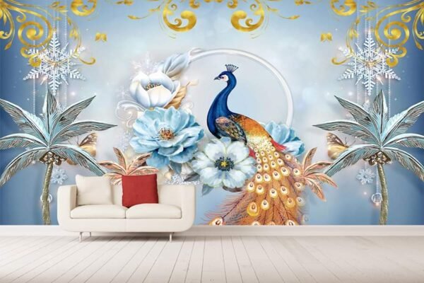 3D peacocks wallpapers Natura