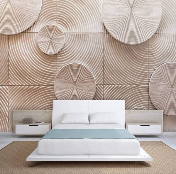 Wood Finish 3D Wallpaper