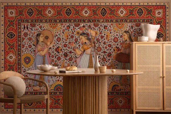 Bandhani Art Wallpaper Mural