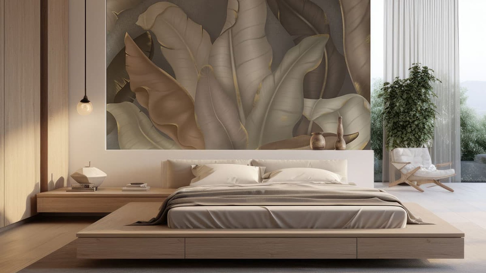 Glimpse-of-Serenity-Banana-Leaves-Shades-of-Peace-Wallpaper-Mural-M5