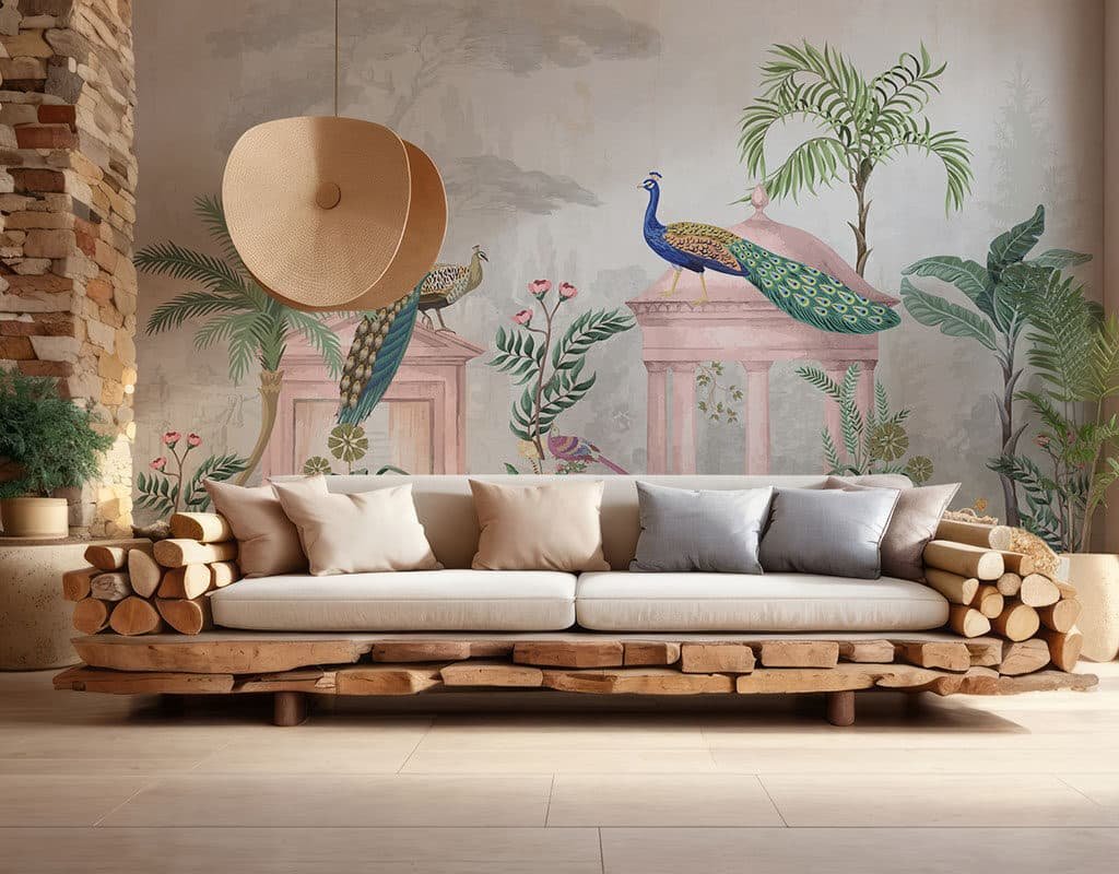 Mayur Vatika 3D Wallpaper, Customized