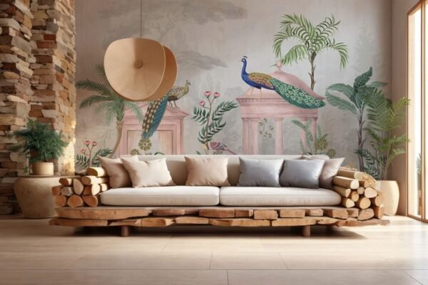 Mayur Vatika 3D Wallpaper, Customized