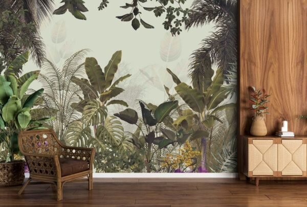 Serene Ambience Tropical Plants Wallpaper for Wall 08