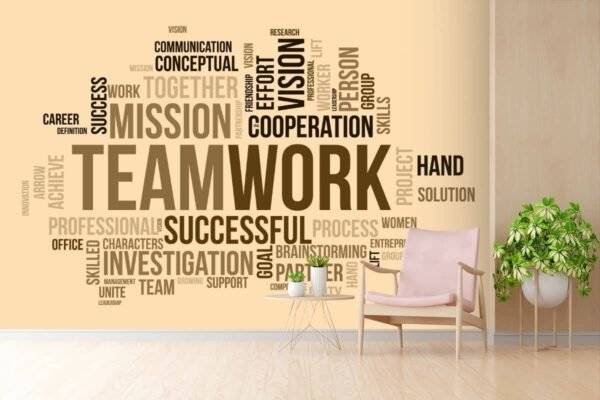 Teamwork, office Wallpaper Mural