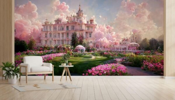 Pushp Mahal, Luxurious and Majestic Palace with Beautiful Garden Wallpaper Mural