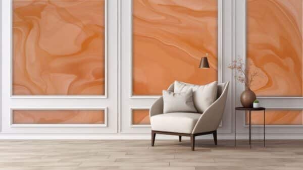 Terracotta Texture Marble Wallpaper Mural