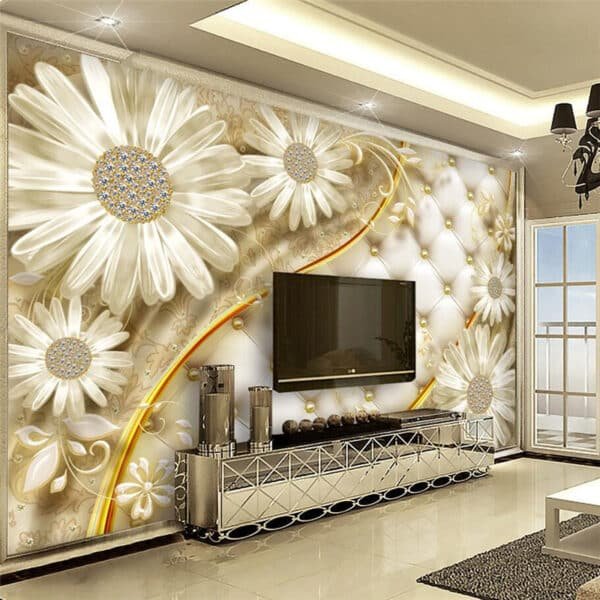 3d Mural Wallpaper Tv Backdrop 3d Walls Dream flower wallpaper