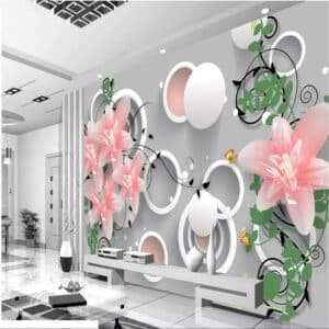 3d Wallpaper Large Mural Wall 3d Jade Carving Flowers Trendy Jade Background wallpaper2 2
