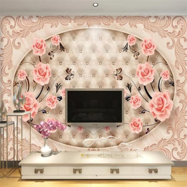 3d Wallpaper mural 3D Parquet Relief TV Living Room Background wallpaper