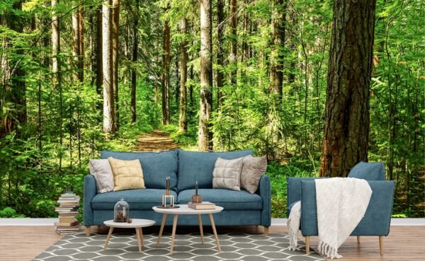 A Wallpaper Path through a Forest for Wall 