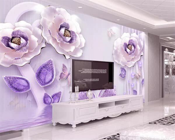 Embossed Floral Wallpaper Home Interior wallpaper