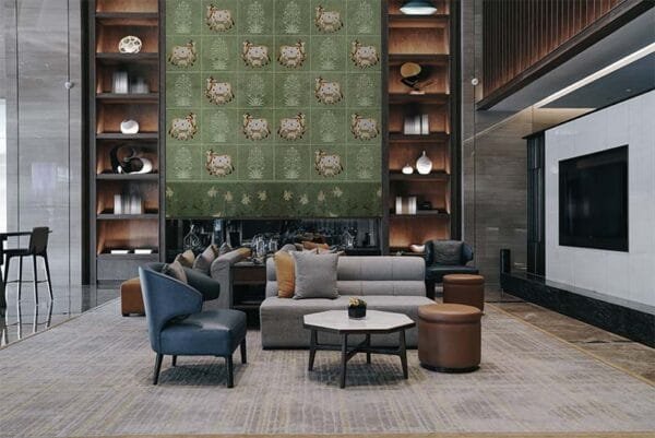 Pista Green Bhartiya Pichwai Wall Art 3D Wallpaper