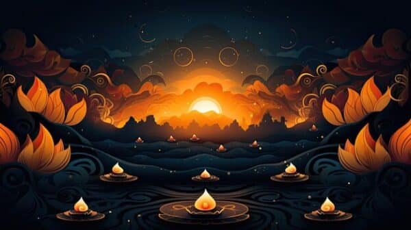 Black background-diwal 3D wallpapers