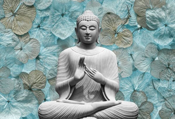 budha-green-3d wallpaper for wall