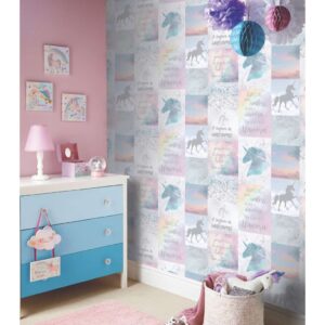 3D unicorn Rolls wallpaper
