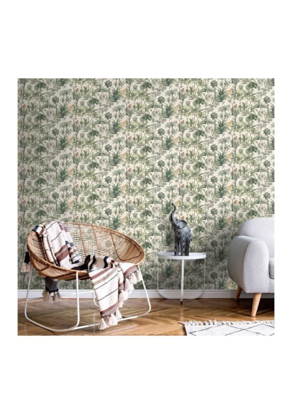 3D Rolls wallpaper flowers Design