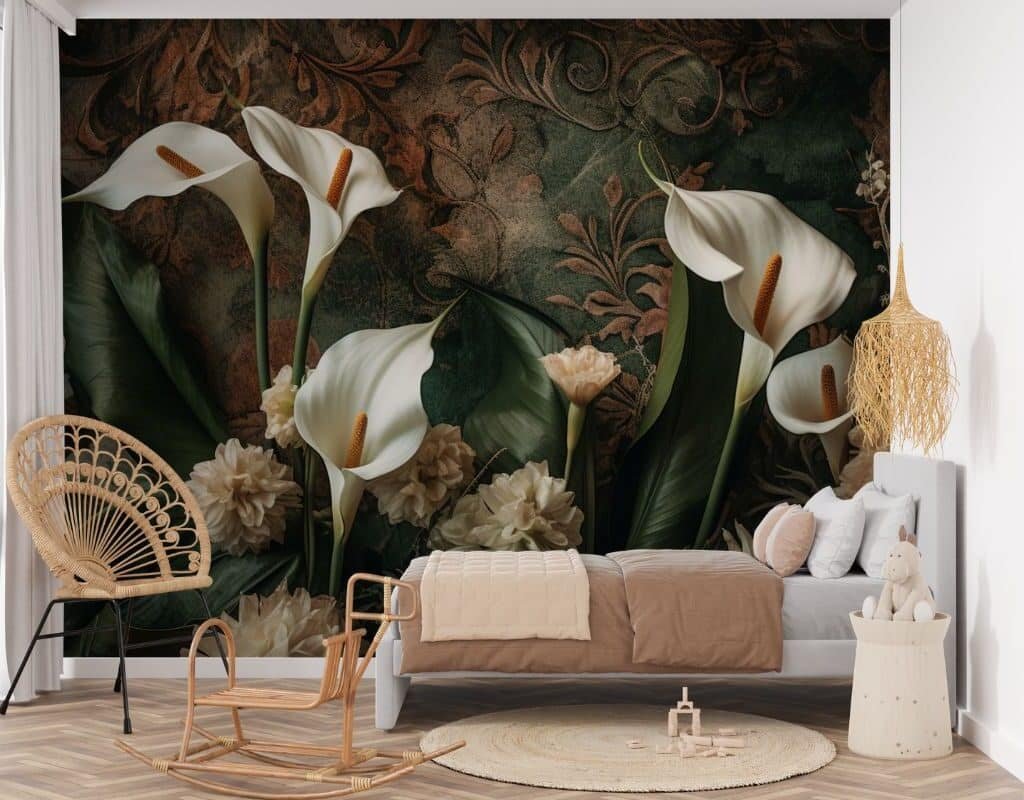 Antique Blooms Wallpaper for Wall