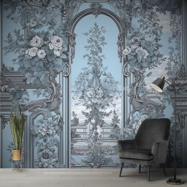 Botanical Beauty Contemporary Wallpaper for Living Rooms