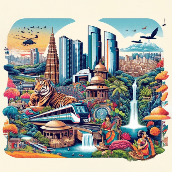 3D wallpaper colorful south indian vector collage bangalore