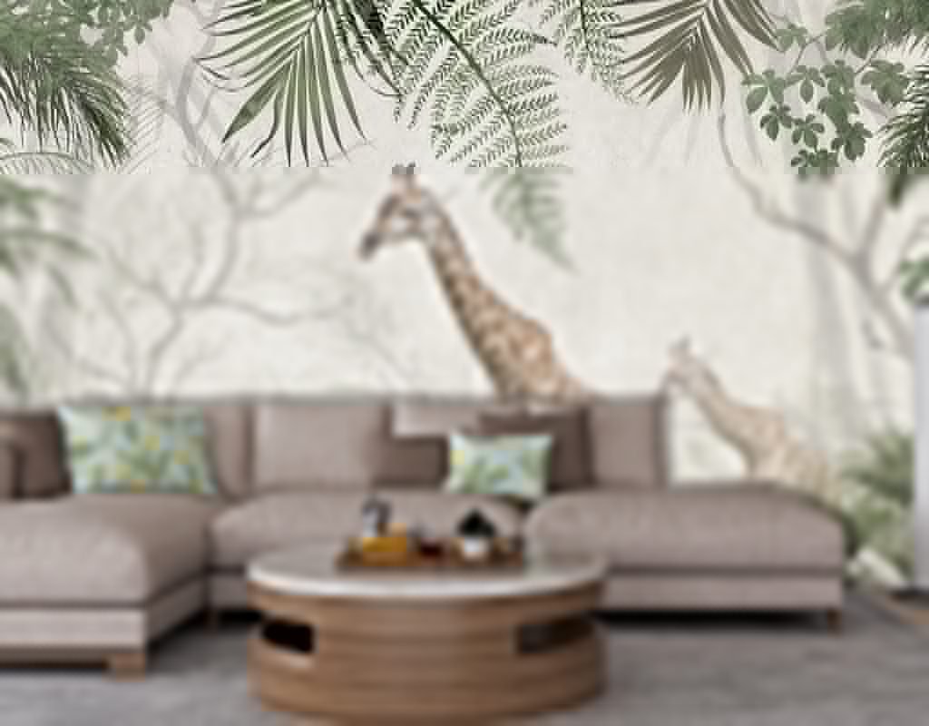 A Short Guide to Vastu-compliant Luxury 3D wallpapers for home/offec/shop/droingrooms/bad rooms/leving rooms 14 Giraffes in the jungle 14