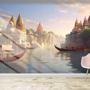 Kashi Nagri Banaras Bliss Wallpaper Mural for Wall