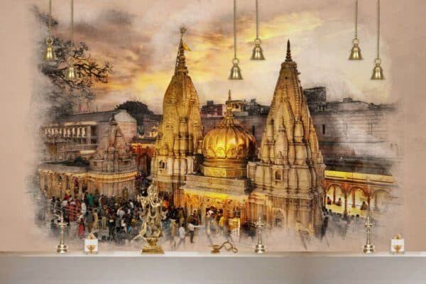 Kashi Vishwanath Temple Wallpaper Mural for Wall
