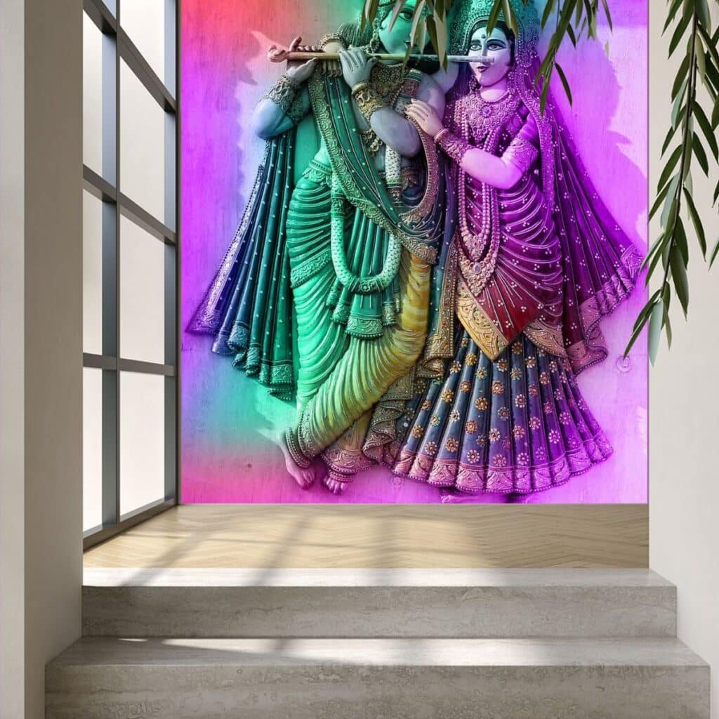 Krishna Wallpaper for Wall Beautiful Radha Krishna Wallpaper for wall