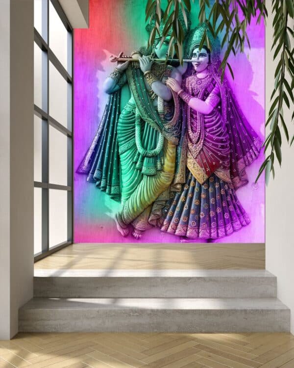 Krishna Wallpaper for Wall Beautiful Radha Krishna Wallpaper for wall