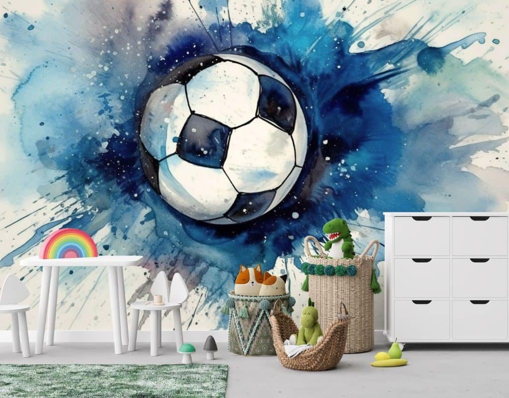 Soccer Football Watercolor Wallpaper