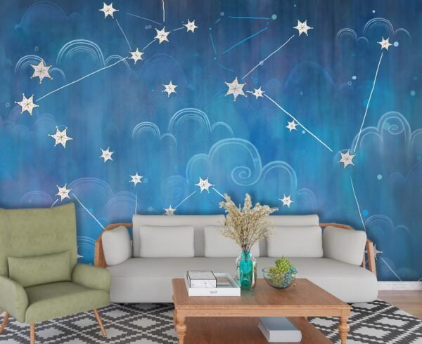 3D stare wallpaper wall magical