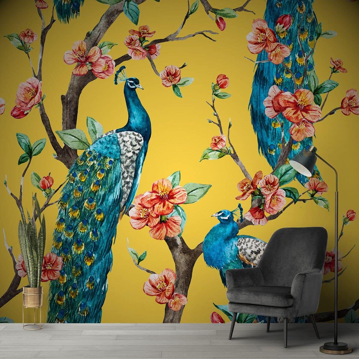 A Short Guide to Vastu-compliant Luxury 3D wallpapers for home/offec/shop/droingrooms/bad rooms/leving rooms 4 wallpaper with peacocks and flowers 4