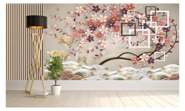 3D wallpaper mural our wall