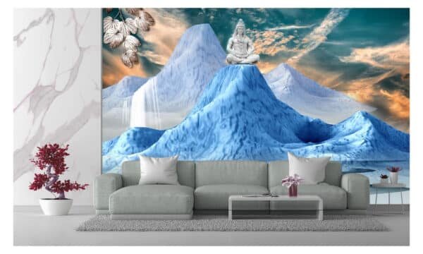 3D wallpaper mural your wall shiva wallpaper