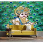 3D krishna wallpaper mural your tempal