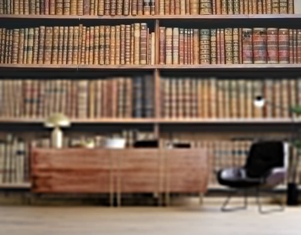 A large collection of books on ashelf