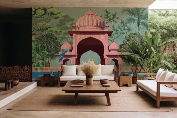 Bagiya Royal Indian Garden Wallpaper Mural