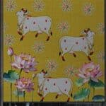 Gokula Vihar Traditional Pichwai Art Wallpaper Mura