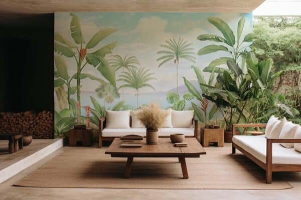 Tropical Tranquility Paradise Escape Wallpaper Mural