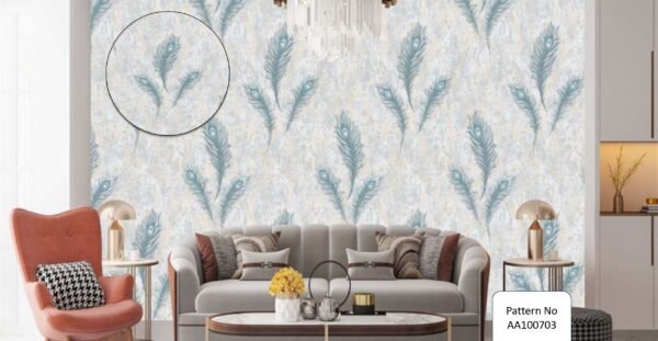 Peacock Feather 3D Wallpaper