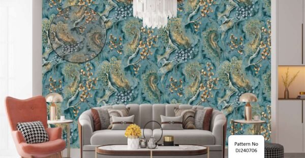 3d blue stone wallpaper