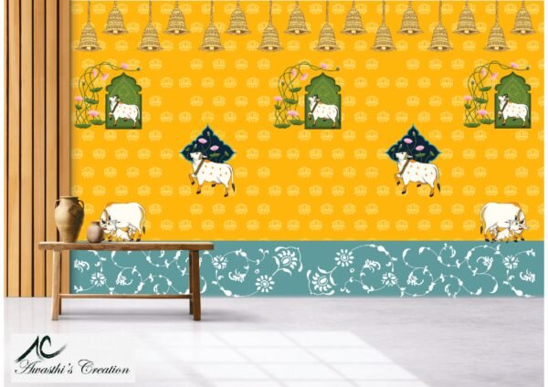 pichwai pattern wallpaper