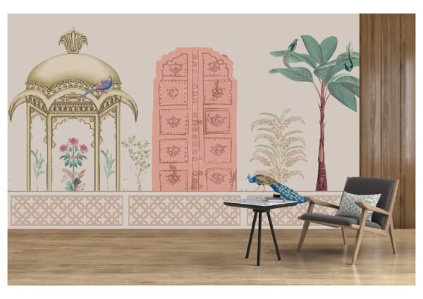Customised 3D Tropical Wallpaper For Living Room Wall Decoration