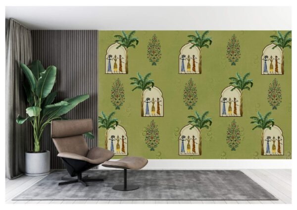 Indian Lady Mughal Traditional Wallpaper