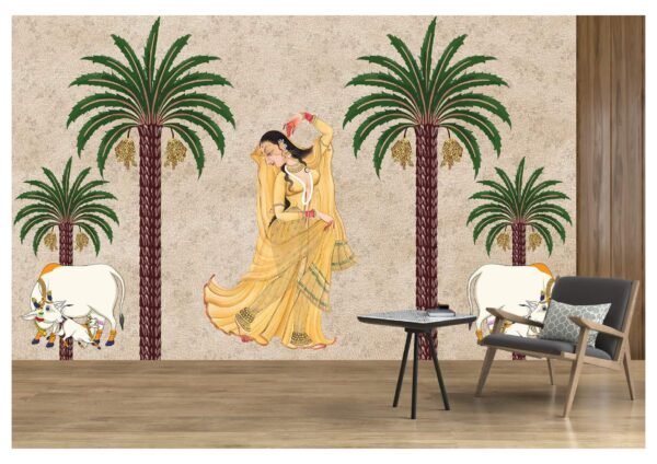 3D tropical wallpaper.