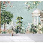 Traditional Mughal Garden Arch Wallpaper Mural