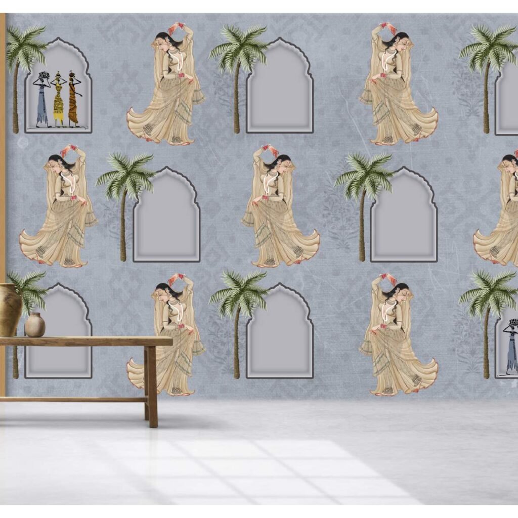 3D tropical wallpaper for wall