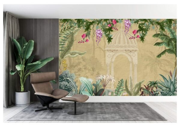 3D tropical  wallpaper for wall