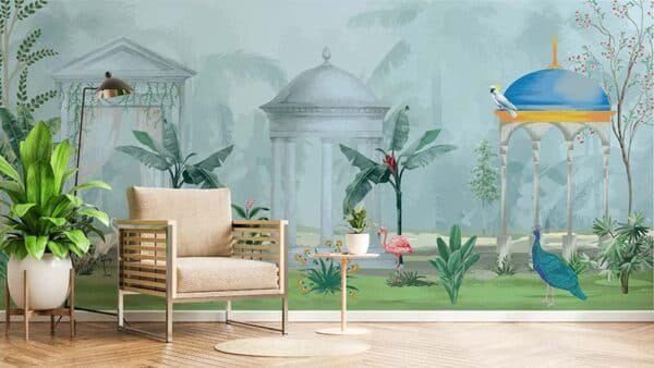 Baag Bharat Style Royal Bagicha Wallpaper Mural