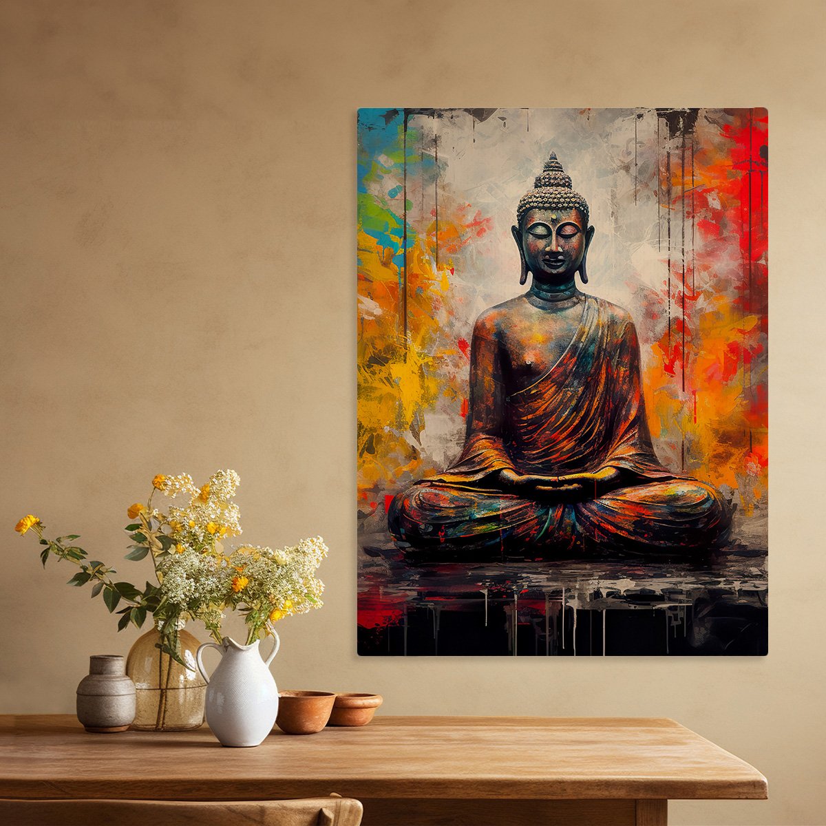 Modern Buddha Canvas Art